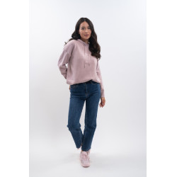 Strick-Sweatshirt Harcour Aurelia Pfingstrose Rosa Strick-Sweatshirt Harcour Aurelia Pfingstrose Rosa