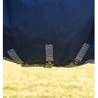 Horseware Rhino Turnout-Decke 100g Schwarz / Titan Grau / Klassisches Blau