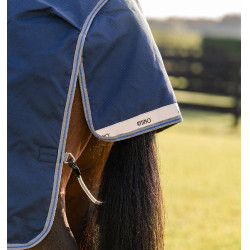 Horseware Rhino Turnout-Decke 100g Schwarz / Titan Grau / Klassisches Blau