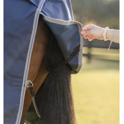 Horseware Rhino Turnout-Decke 100g Schwarz / Titan Grau / Klassisches Blau