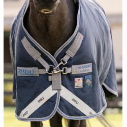 Horseware Rhino Pony Turnout-Decke 250g VL Schwarz / Titan Grau / Klassisches Blau