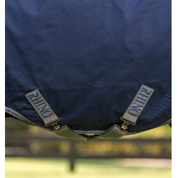Horseware Rhino Pony Turnout-Decke 100g Schwarz / Titan Grau / Klassisches Blau