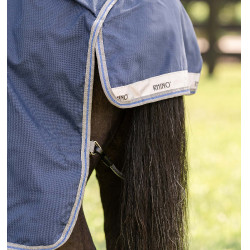 Horseware Rhino Pony Turnout-Decke 0g Schwarz / Titan Grau / Klassisches Blau