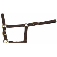 Synthetikhalfter mit Wildlederfutter T de T Dunkelbraun