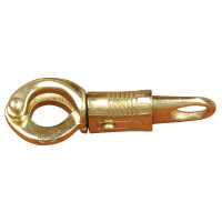 Panik-Karabiner T de T Vernickelter Stahl Silber