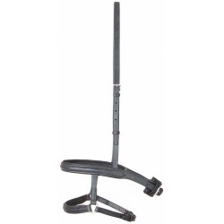 Französisch kombiniert mit deutschem Reithalfter T de T Schwarz