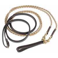 Deutsche Zügel aus Seil und Leder T de T Braun Deutsche Zügel aus Seil und Leder T de T Braun