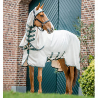 Komplettdecke Horseware Rambo Hoody Pony 0g Kreide / Jägergrün / Silber