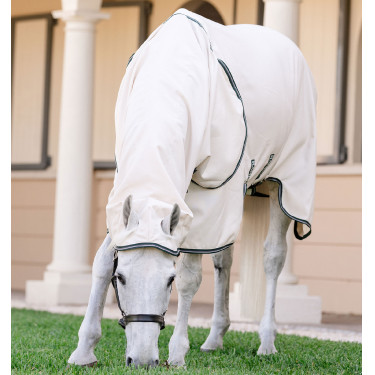 Komplettdecke Horseware Rambo Hoody Pony 0g Kreide / Jägergrün / Silber Komplettdecke Horseware Rambo Hoody Pony 0g Kreide / Jägergrün / Silber