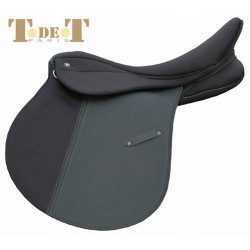 Rexine-Mischsattel T de T Schwarz