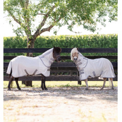 Fliegendecke Horseware Amigo Bug Rug Petite 0g Silber / Titan-Grau / Silber