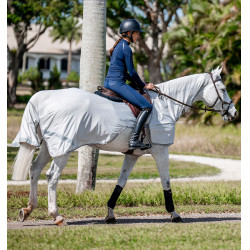 Fliegendecke Horseware Fluo Amigo Flyrider 0g Silber / Titan-Grau / Silber