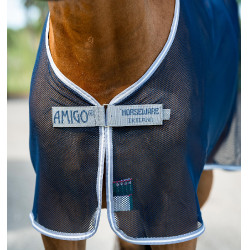 Trockendecke Netz Horseware Amigo 0g Marine / Titan Grau / Silber Marineblau