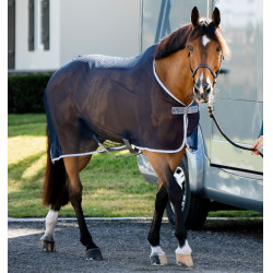 Trockendecke Netz Horseware Amigo 0g Marine / Titan Grau / Silber Marineblau