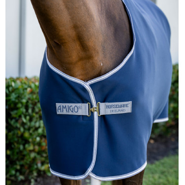 Abschwitzdecke Horseware Amigo Jersey 0g Marine / Titan Grau / Silber Abschwitzdecke Horseware Amigo Jersey 0g Marine / Titan Grau / Silber