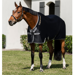 Abschwitzdecke Horseware Rambo Airmax Cooler Disc Schwarz / Sturm / Silbergrau