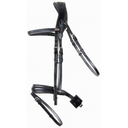 Anatomisches Trensenzaum Matisse T de T Schwarz / schwarz