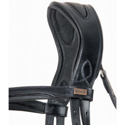 Bridon têtière anatomique Matisse T de T Noir / blanc