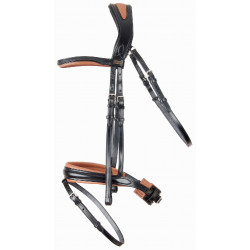 Anatomisches Trensenzaum Matisse T de T Schwarz / Tabak