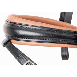 Bridon têtière anatomique Matisse T de T Noir / blanc