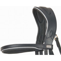 Trensenzaum anatomisches Kopfstück Velazquez T de T Braun / Beige Trensenzaum anatomisches Kopfstück Velazquez T de T Braun / Beige