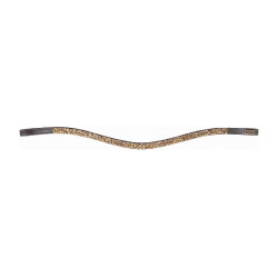 Frontal Mosaik T de T Dunkles Havana / Gold Braun