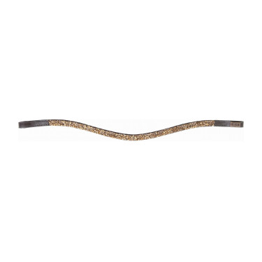 Frontal Mosaik T de T Dunkles Havana / Gold Braun