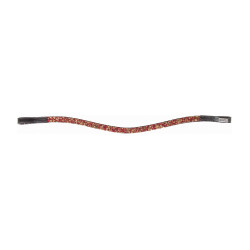 Frontal Mosaik T de T Dunkelbraun / Rot / Gold