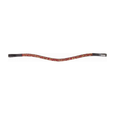 Frontal Mosaik T de T Dunkelbraun / Rot / Gold
