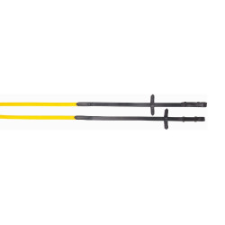 Glatte Biotack®-Zügel + T de T Leder Gelb