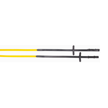Glatte Biotack®-Zügel + T de T Leder Gelb