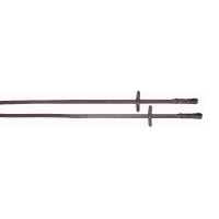 Glatte Biotack®-Zügel + T de T Leder Dunkelbraun