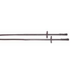 Glatte Biotack®-Zügel + T de T Leder Dunkelbraun