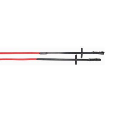 Glatte Biotack®-Zügel + T de T Leder Rot