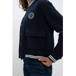 Bomberpullover Harcour Agathe Marine Marineblau Bomberpullover Harcour Agathe Marine Marineblau