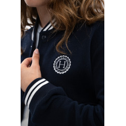 Bomberpullover Harcour Agathe Marine Marineblau Bomberpullover Harcour Agathe Marine Marineblau