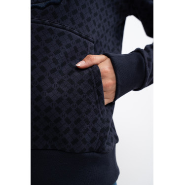 Hoodie Harcour Samy Tartan Motive Hoodie Harcour Samy Tartan Motive