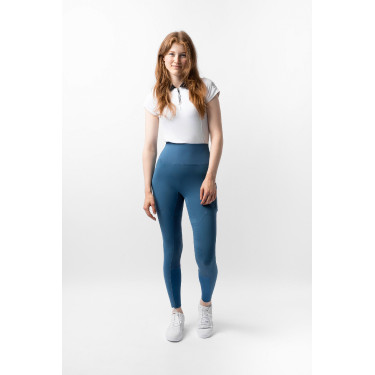 Thermo-Leggings B Vertigo nahtlos mit Vollbesatz Leonora Meerestitan Marineblau
