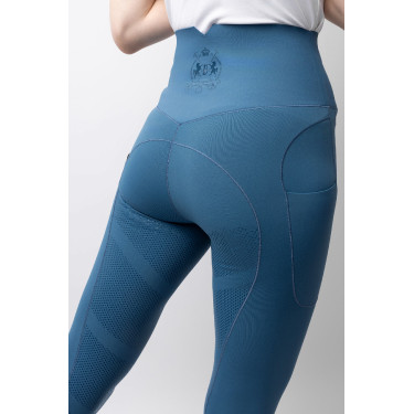 Thermo-Leggings B Vertigo nahtlos mit Vollbesatz Leonora Meerestitan Marineblau