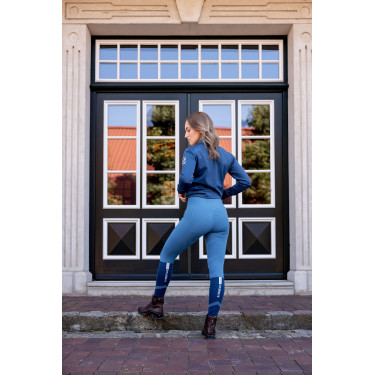 Thermo-Leggings B Vertigo nahtlos mit Vollbesatz Leonora Meerestitan Marineblau