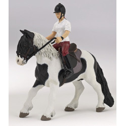 Figur Poney gesattelt und gezäumt Papo