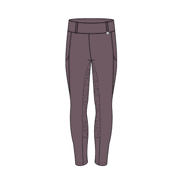 Kinder-Thermo-Reitleggings Horze Dea mit Vollbesatz-Grip Feuerstein Grau Kinder-Thermo-Reitleggings Horze Dea mit Vollbesatz-Grip Feuerstein Grau