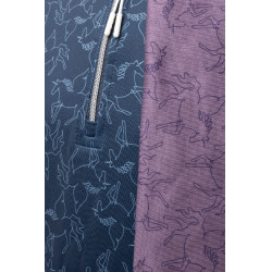 Trainings-T-Shirt Pegasus Kinder Horze Feuerstein Grau