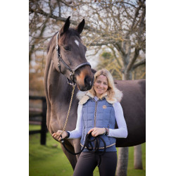 Daunenjacke New Roge Pénélope Blau / Grau