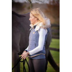 Daunenjacke New Roge Pénélope Blau / Grau