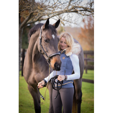 Daunenjacke New Roge Pénélope Blau / Grau