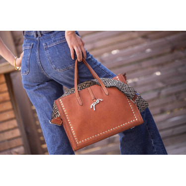 Pénélope Naily Romane Handtasche Cognac Braun