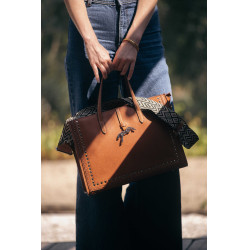 Pénélope Naily Romane Handtasche Cognac Braun