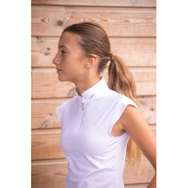 Wettkampf-Poloshirt Pénélope Seville Weiß Weiß Wettkampf-Poloshirt Pénélope Seville Weiß Weiß