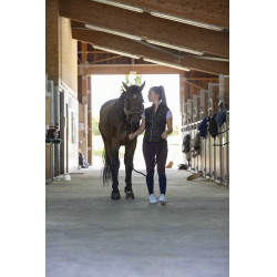 Ärmellose Weste Equithème Luna Schwarz